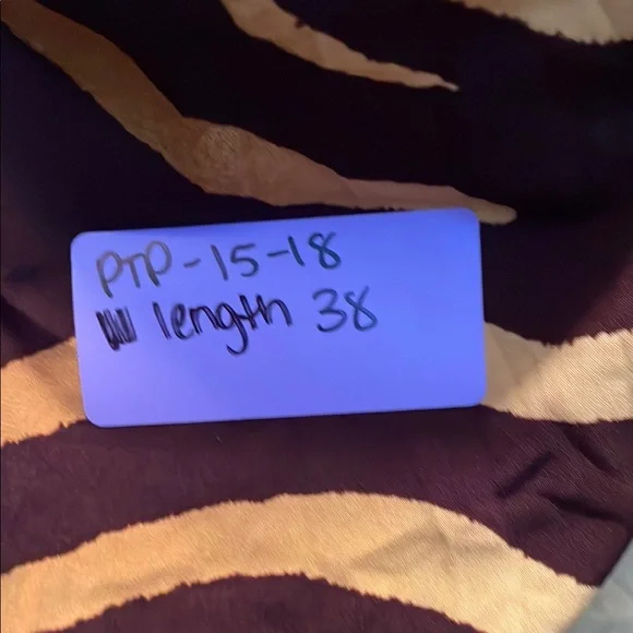 Jones New York Zebra Print Midi Dress in Brown and Cream - Picture 5 of 5